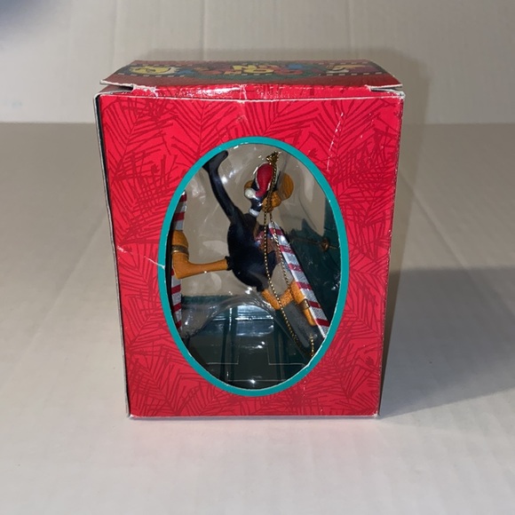 Vintage Looney Tunes Warner Bros. Matrix Daffy Duck Skiing Christmas Ornament - Picture 3 of 9
